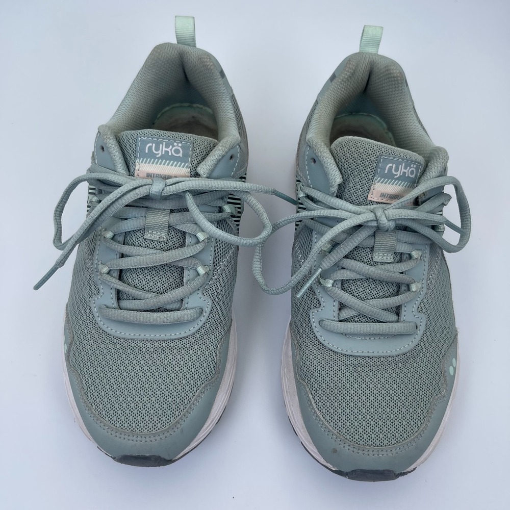 Ryka Intrigue II Memory Foam Athletic Women's Size 7W Running Shoes Sage Green